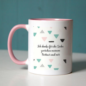 danke fuer liebe partner und mir 300x300 - "Danke für die Liebe" - Tasse