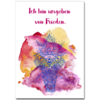 ich bin umgeben von frieden poster 100x100 - Affirmation "Umgeben von Frieden" - Poster A3